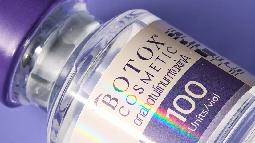Botox bottle close-up