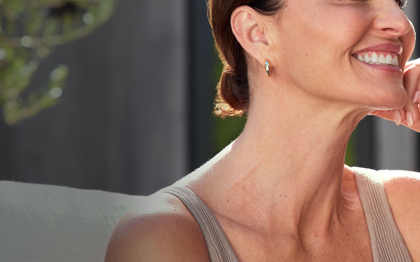Botox Female Model Neck and Jaw