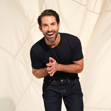 Botox male model smiling