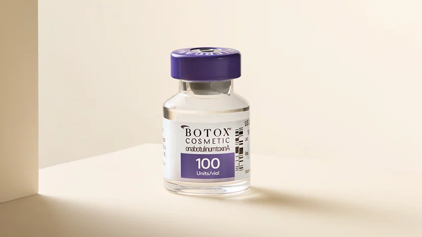 Botox bottle with shadow